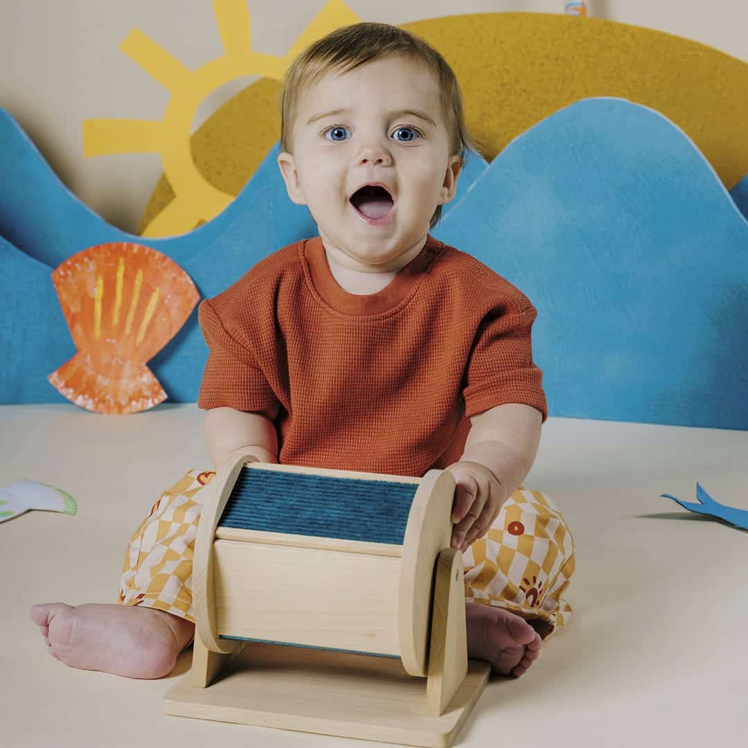 Petit Boum - Petit Boum - Sensorische roller met spiegel - Montessori - Playlaan