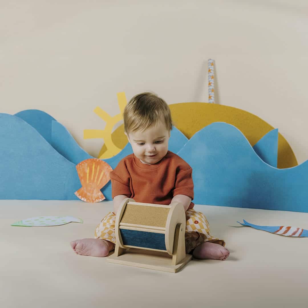 Petit Boum - Petit Boum - Sensorische roller met spiegel - Montessori - Playlaan
