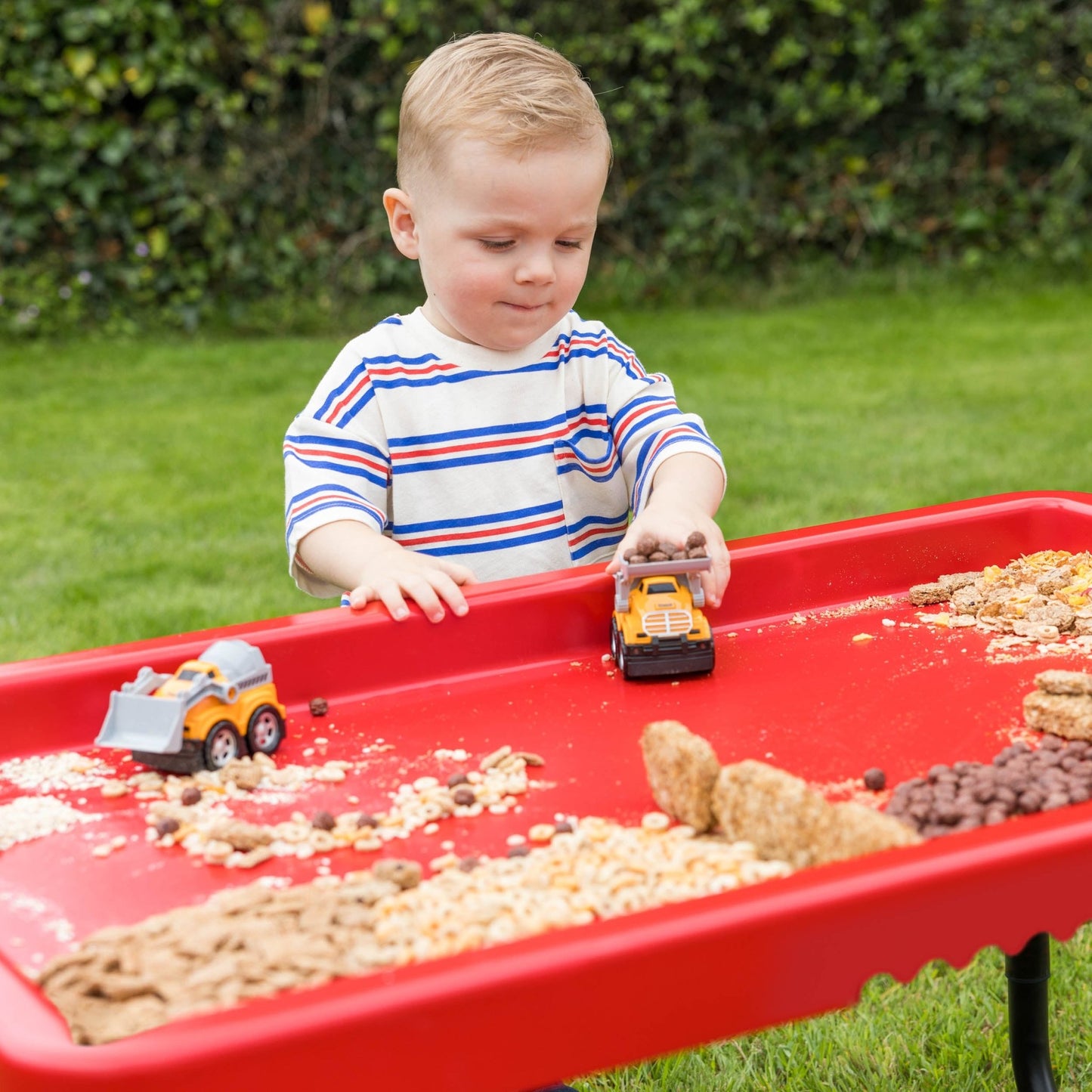 Playhouse - PlayTray - Activiteitentafel rood + Verstelbaar onderstel set - Playlaan