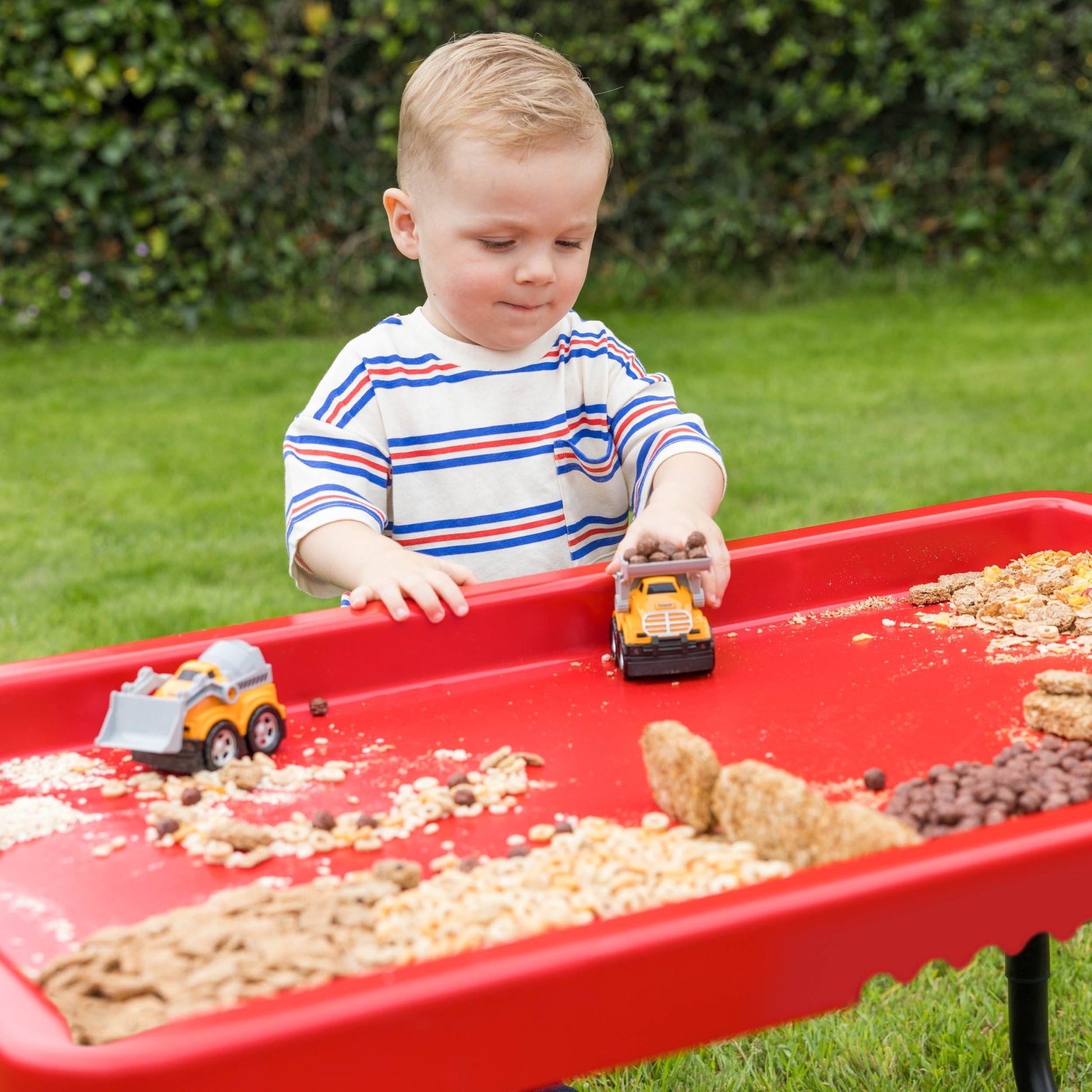 Playhouse - PlayTray - Activiteitentafel rood + Verstelbaar onderstel set - Playlaan