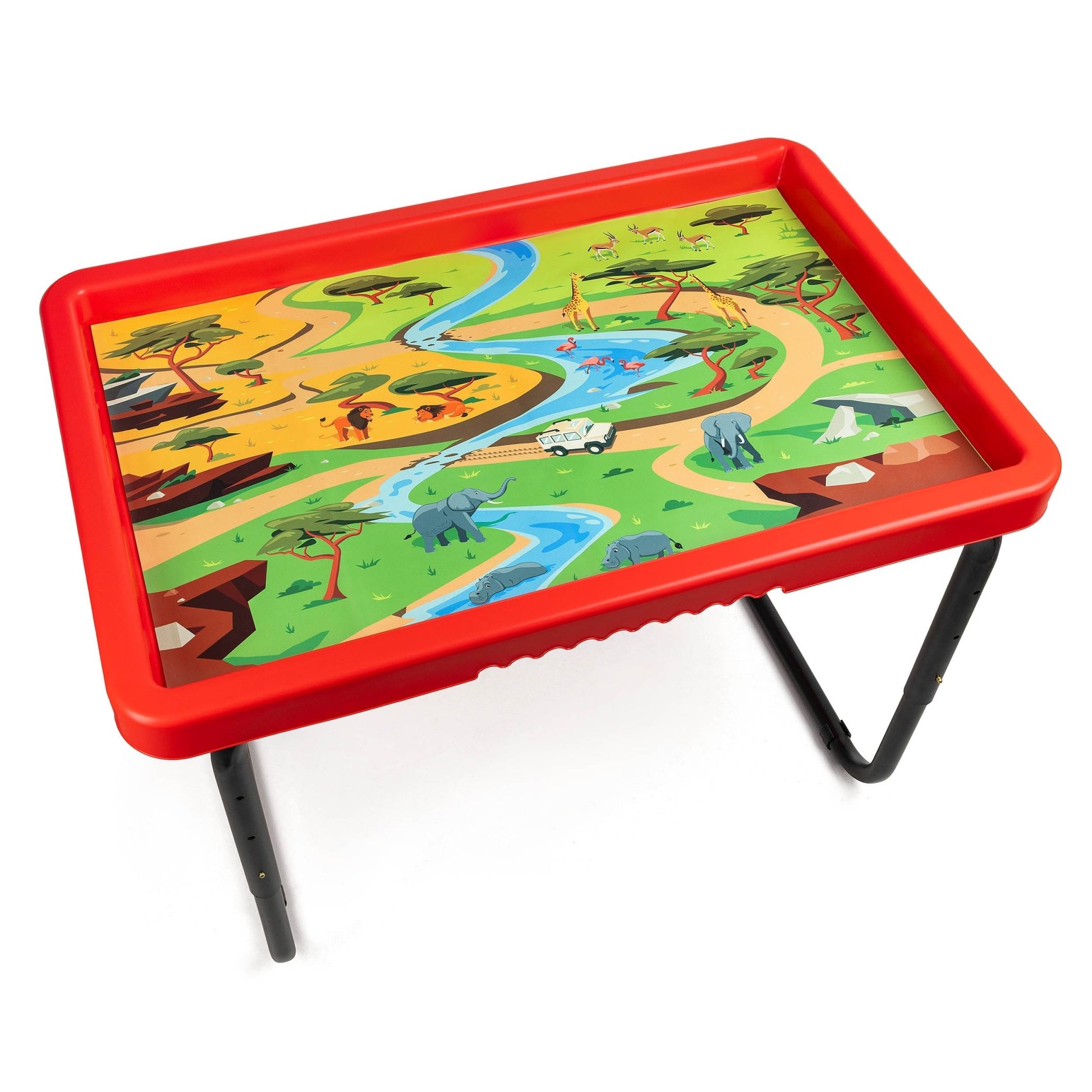 Playhouse - PlayTray Set - Boerderij & Safari Speelfiguren + Magisch Zand + 2 speelmatten - Playlaan
