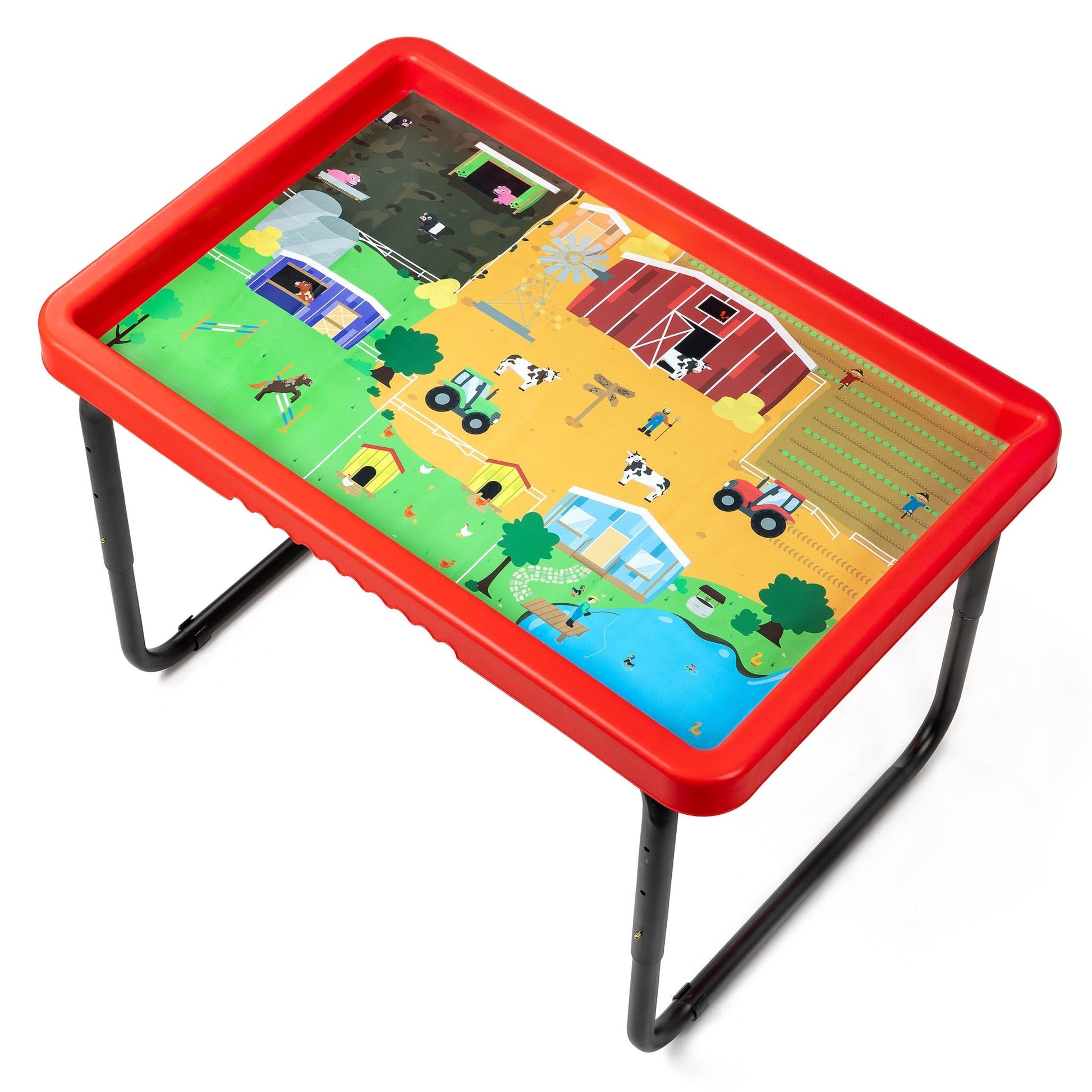 Playhouse - PlayTray Set - Boerderij & Safari Speelfiguren + Magisch Zand + 2 speelmatten - Playlaan