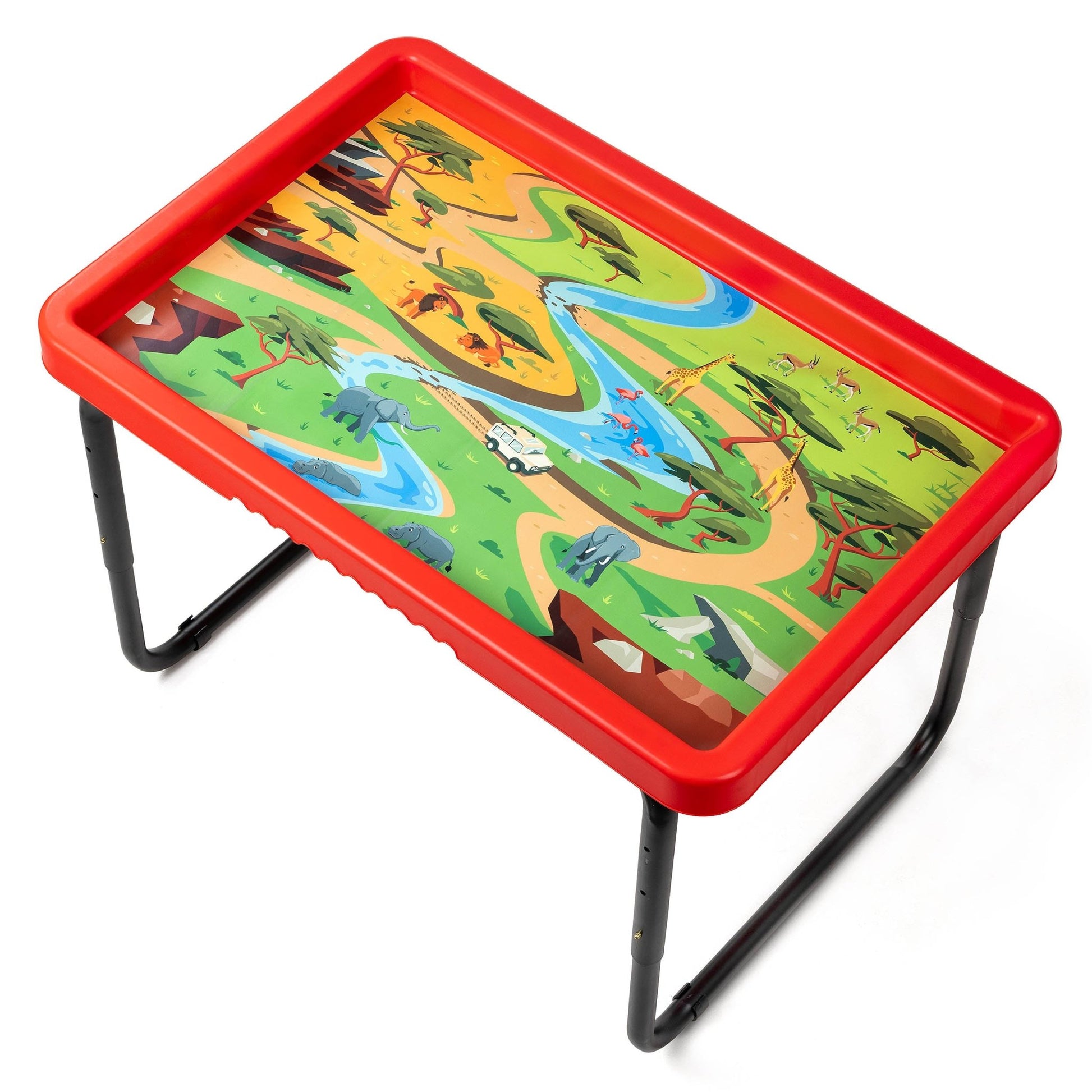 Playhouse - PlayTray Set - Boerderij & Safari Speelfiguren + Magisch Zand + 2 speelmatten - Playlaan