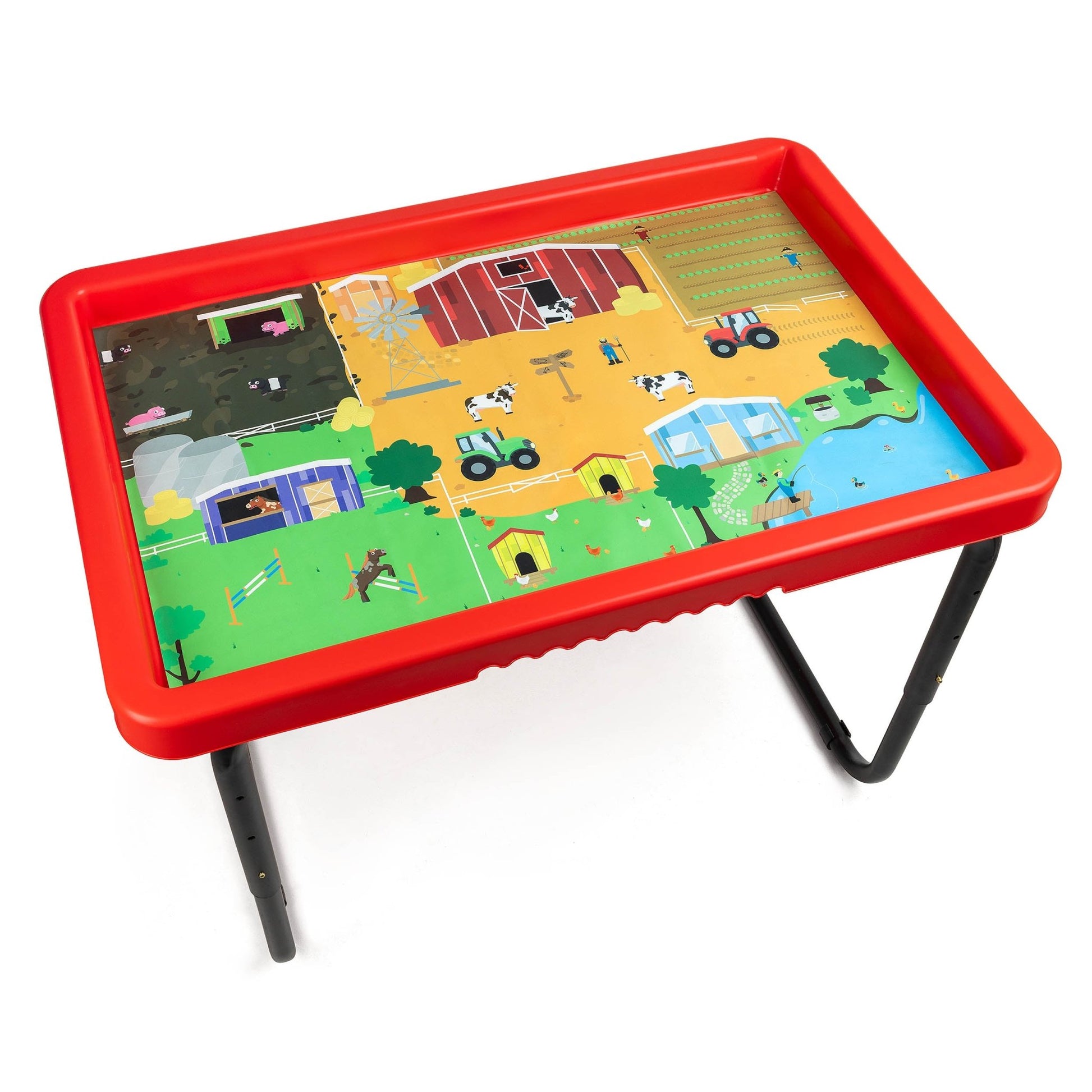 Playhouse - PlayTray Set - Boerderij & Safari Speelfiguren + Magisch Zand + 2 speelmatten - Playlaan