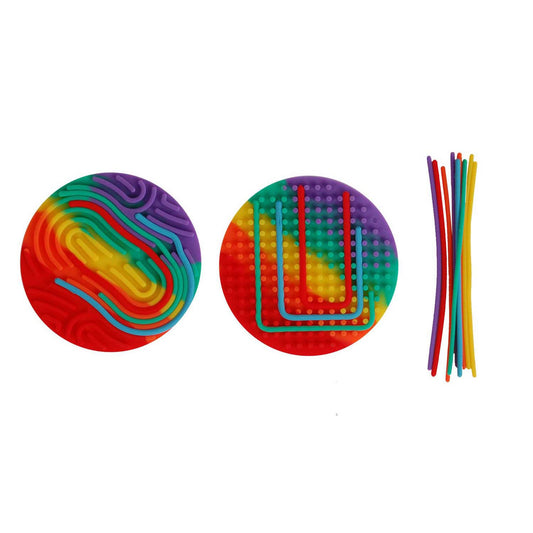 Playlaan - Doolhof met Sticks Vingerafdruk - Rond assorti - Playlaan