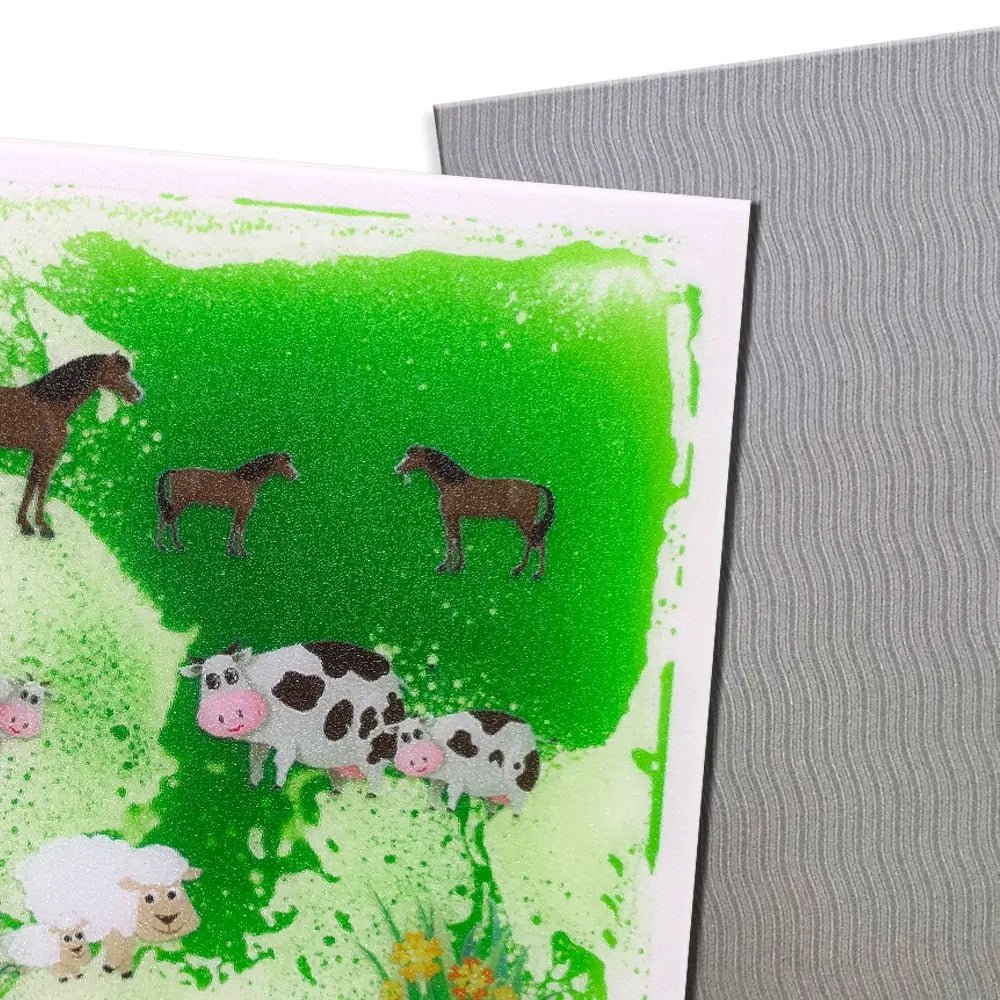 Playlaan - Sensorische Vloeibare Vloertegels Dieren set van 4 - Playlaan