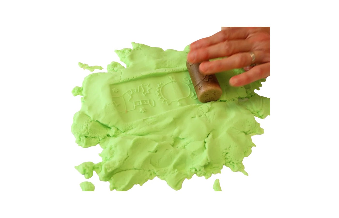 PlaySo - Magic Sand groen 1 kg - PlaySo - Playlaan