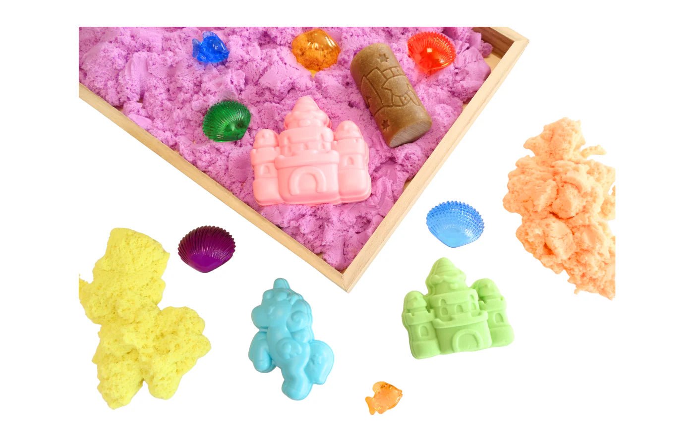 PlaySo - Magic Sand oranje 1 kg - PlaySo - Playlaan