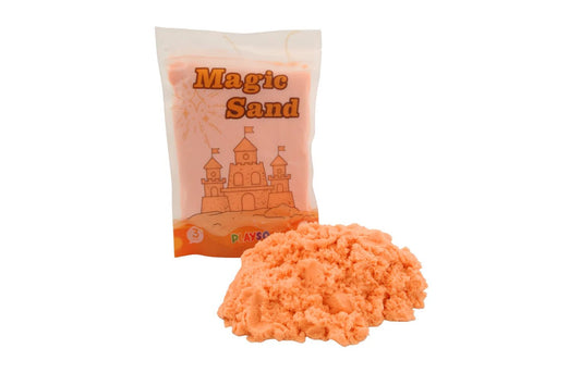 PlaySo - Magic Sand oranje 1 kg - PlaySo - Playlaan