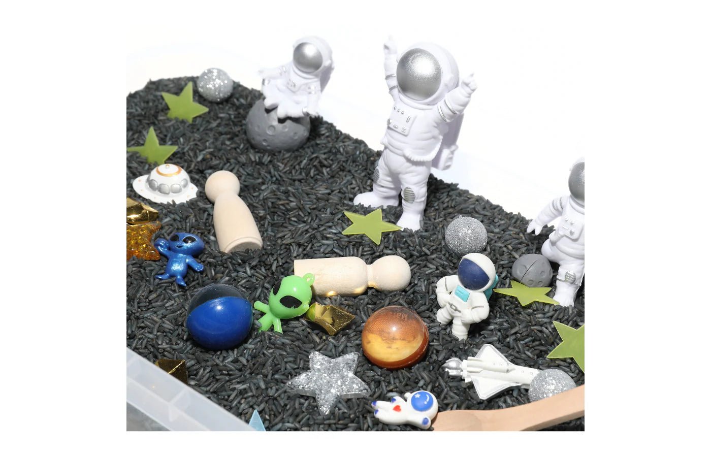PlaySo - Sensory Play Tray - ruimte speelrijst - PlaySo - Playlaan