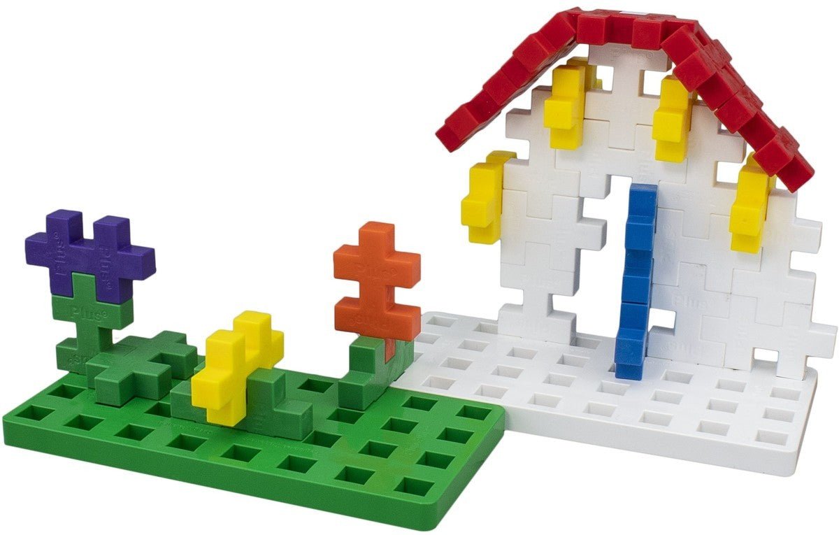 Plus - Plus - Plus - Plus Bouwplaat groen/wit BIG 2 stuks - Playlaan