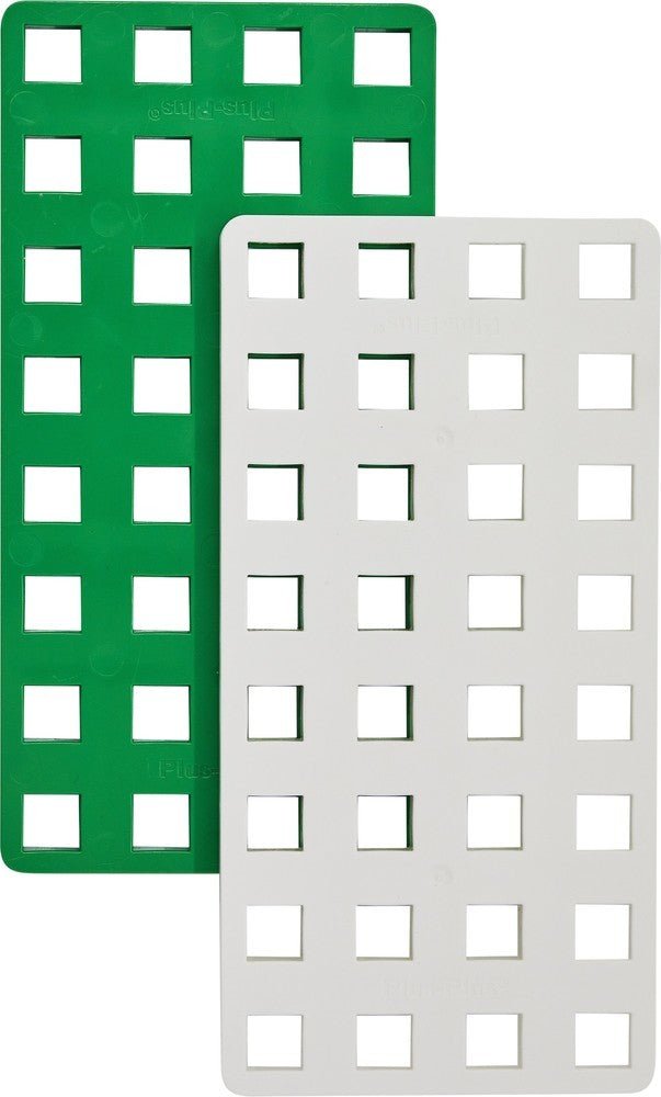 Plus - Plus - Plus - Plus Bouwplaat groen/wit BIG 2 stuks - Playlaan