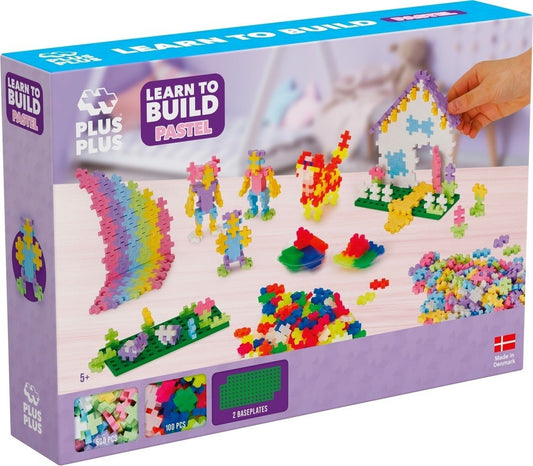 Plus - Plus - Plus - Plus Learn to Build pastel 600 stuks - Playlaan