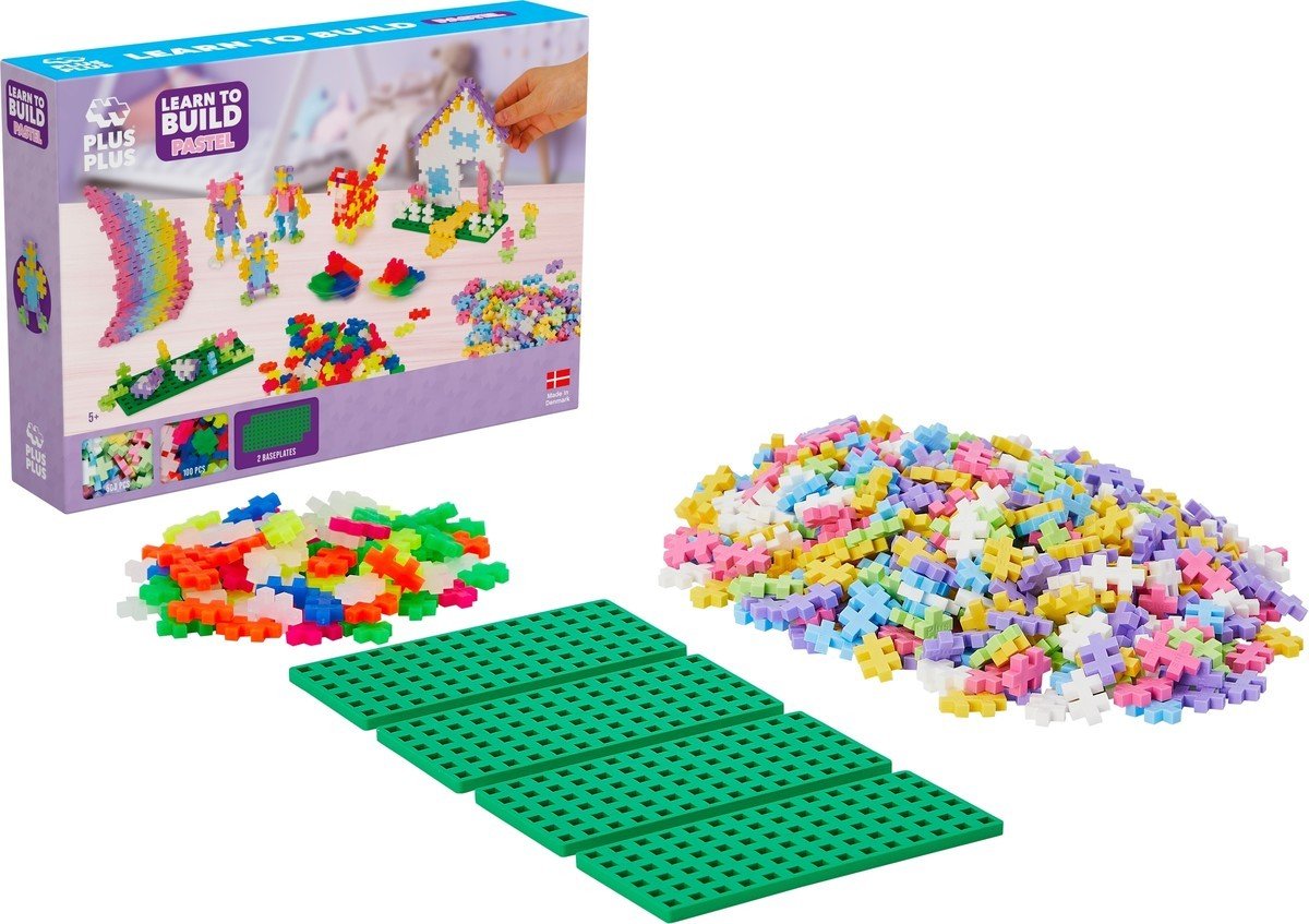 Plus - Plus - Plus - Plus Learn to Build pastel 600 stuks - Playlaan