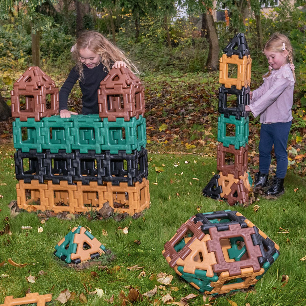 Polydron - Giant Polydron Super Value Set Natural Colours - Playlaan