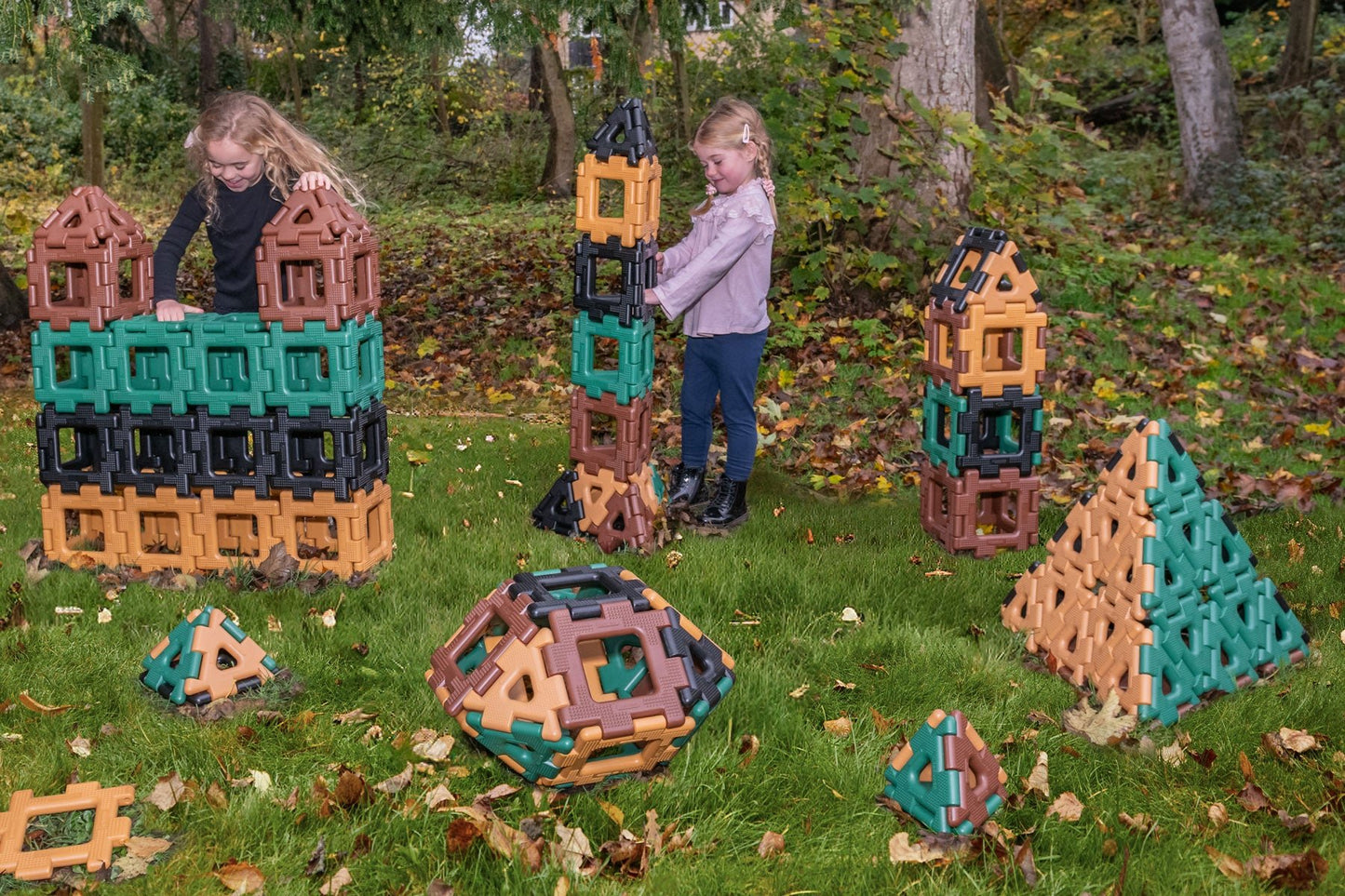 Polydron - Giant Polydron Super Value Set Natural Colours - Playlaan