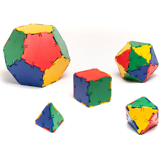 Polydron - Polydron - Geometrische Platonische lichamen (50st) - Playlaan