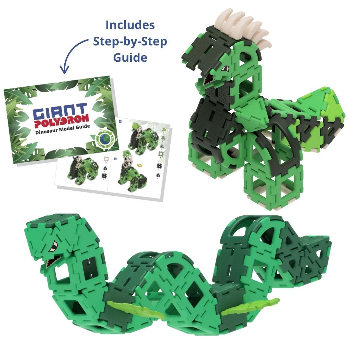 Polydron - Polydron - Giant Polydron Dinosaur Set - Playlaan