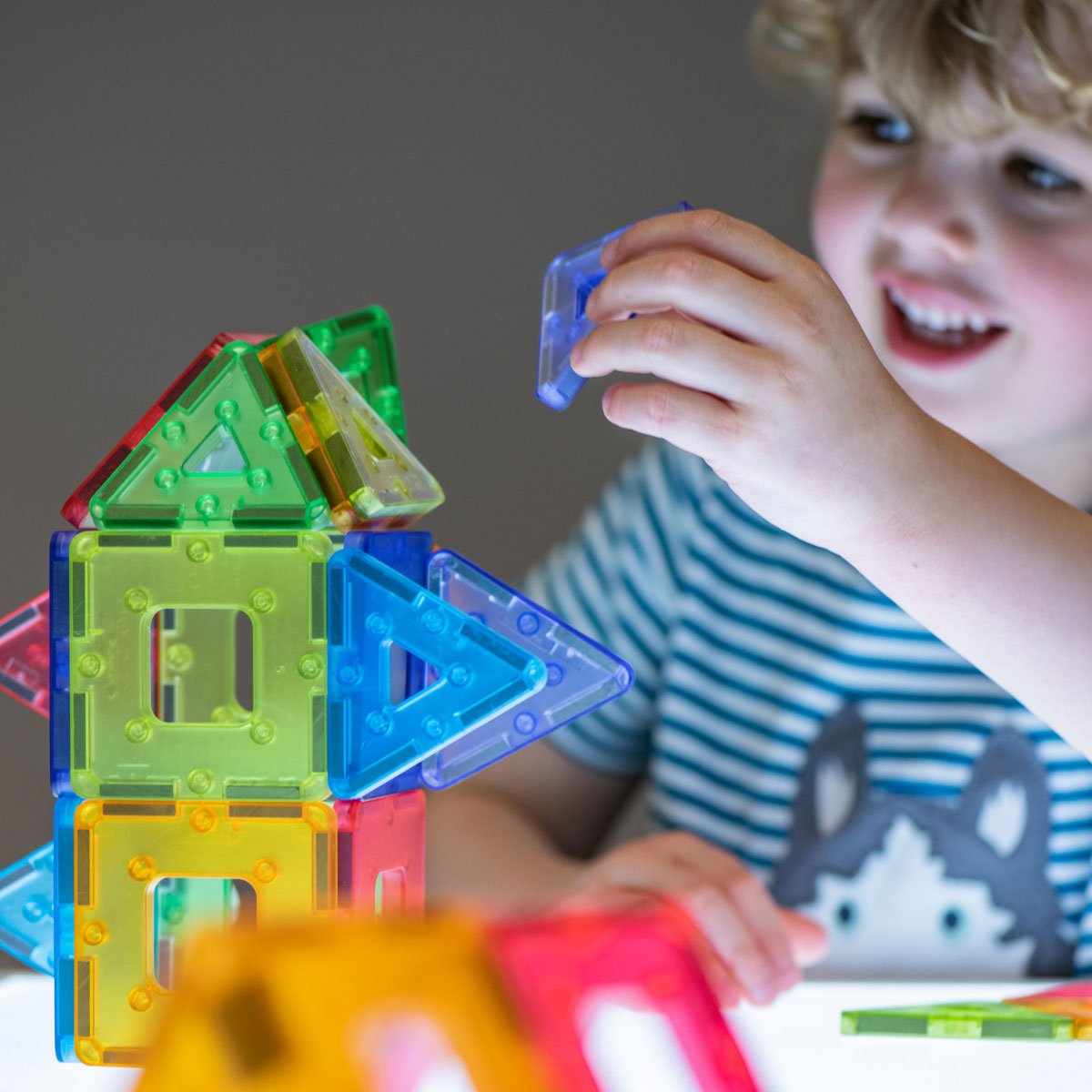 Polydron - Polydron - KinderMag transparante constructieset (48st) - Playlaan