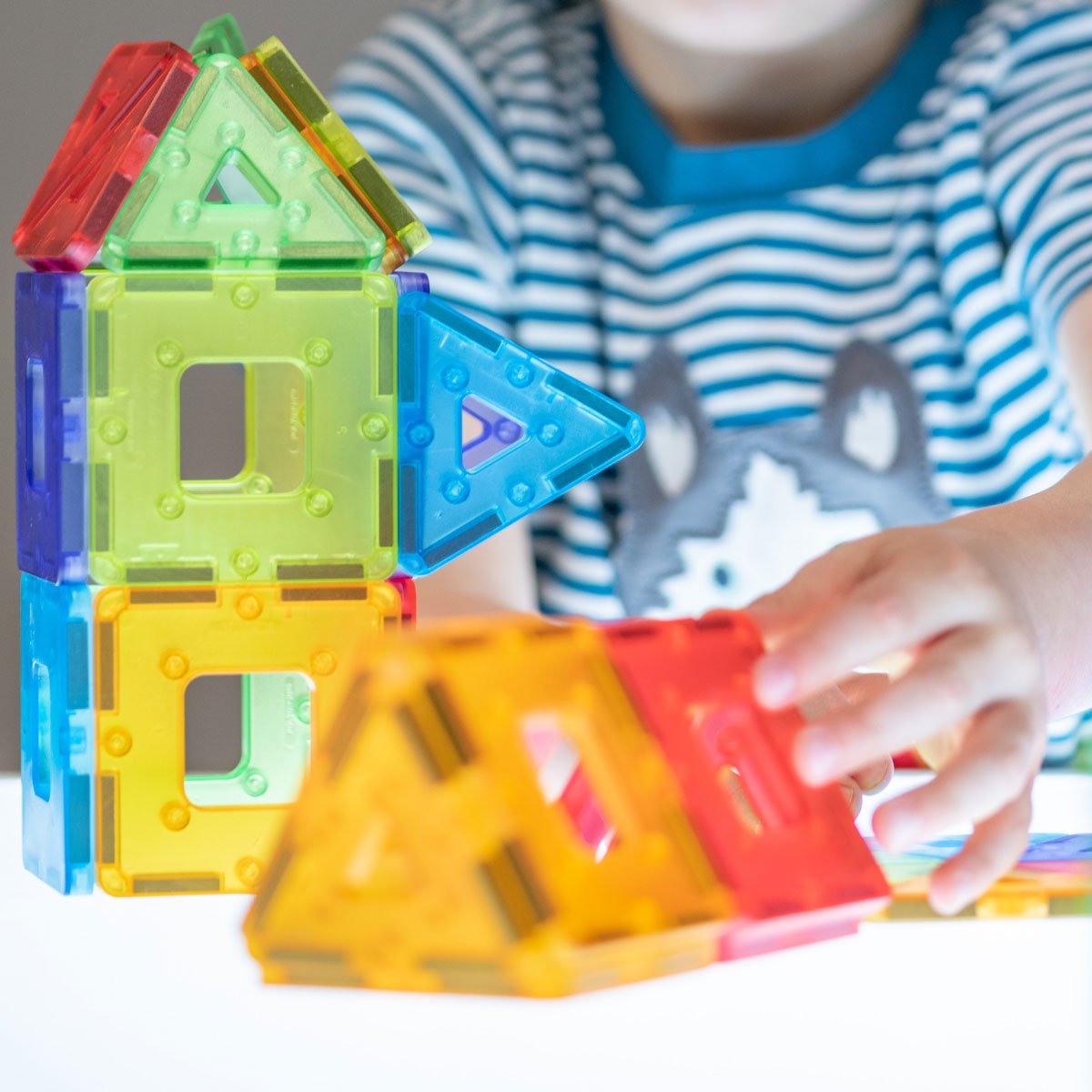 Polydron - Polydron - KinderMag transparante constructieset (48st) - Playlaan