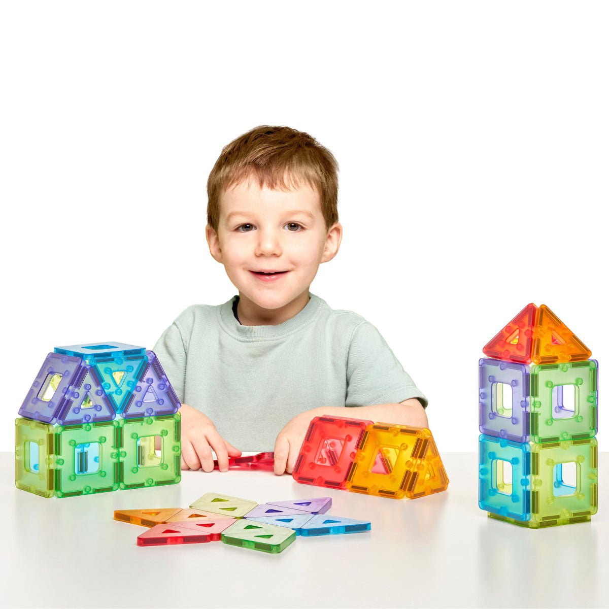 Polydron - Polydron - KinderMag transparante constructieset (48st) - Playlaan