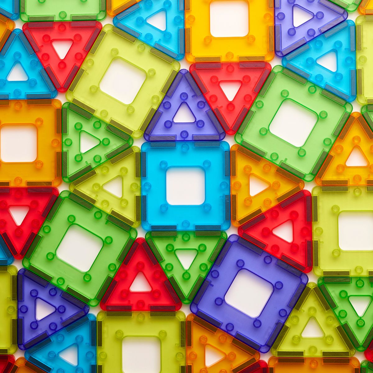Polydron - Polydron - KinderMag transparante constructieset (48st) - Playlaan
