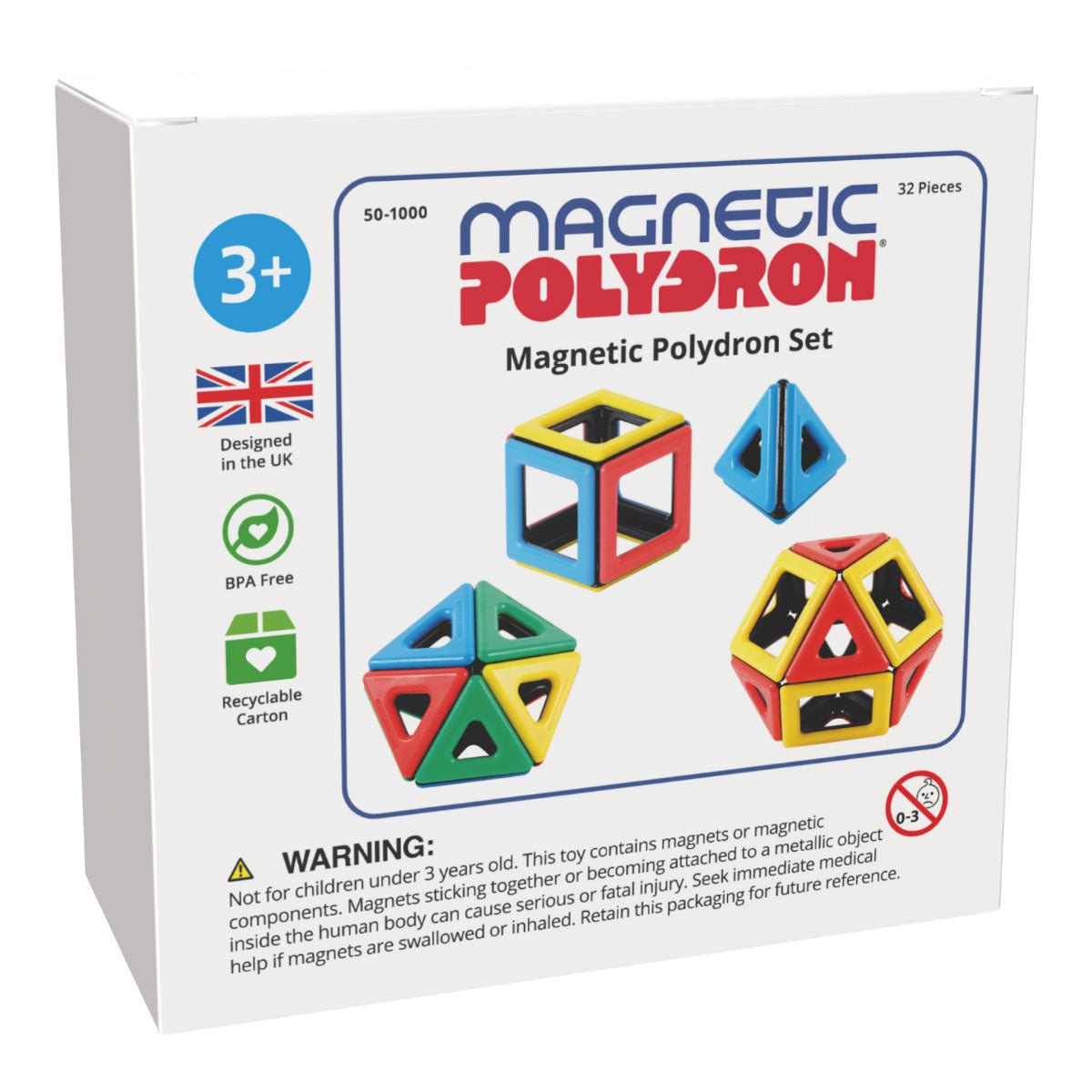 Polydron - Polydron - Magnetische bouwvormen (32st) - Playlaan