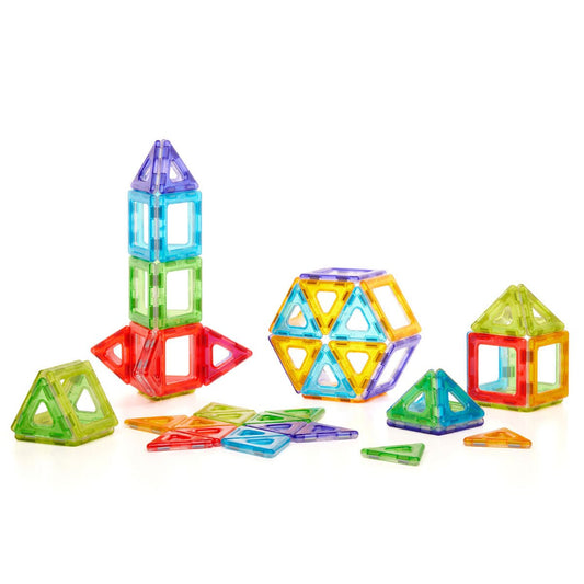 Polydron - Polydron - Magnetische constructieset transparant (64st) - Playlaan