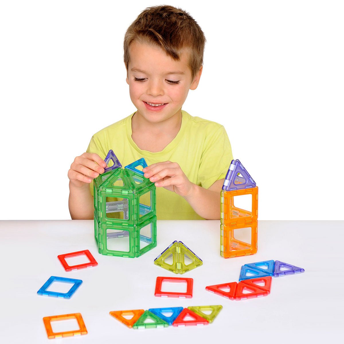 Polydron - Polydron - Magnetische constructieset transparant (64st) - Playlaan
