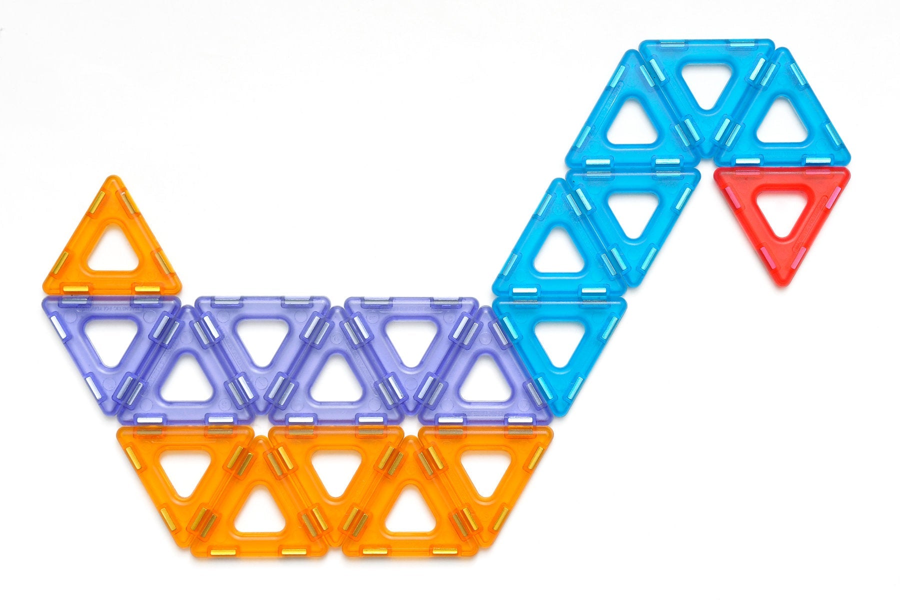 Polydron - Polydron - Magnetische constructieset transparant (64st) - Playlaan