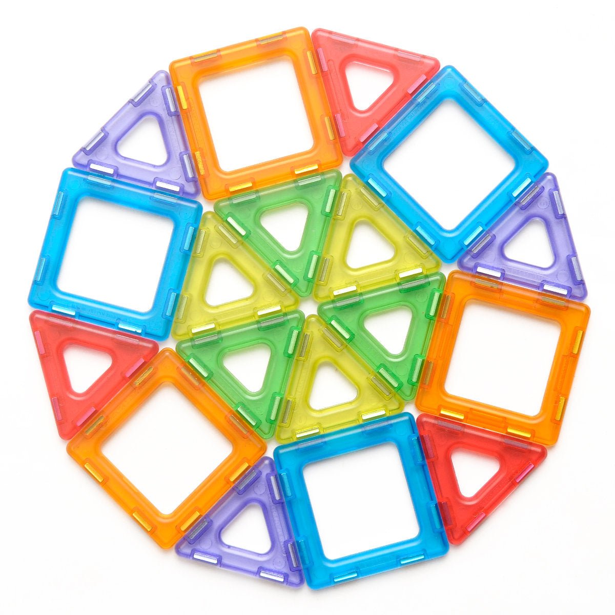 Polydron - Polydron - Magnetische constructieset transparant (64st) - Playlaan
