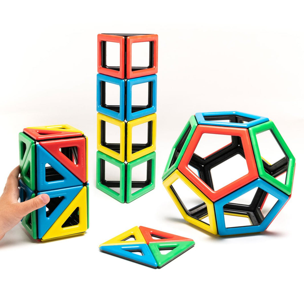Polydron - Polydron - Magnetische uitbreidingsset - Extra vormen (48st) - Playlaan