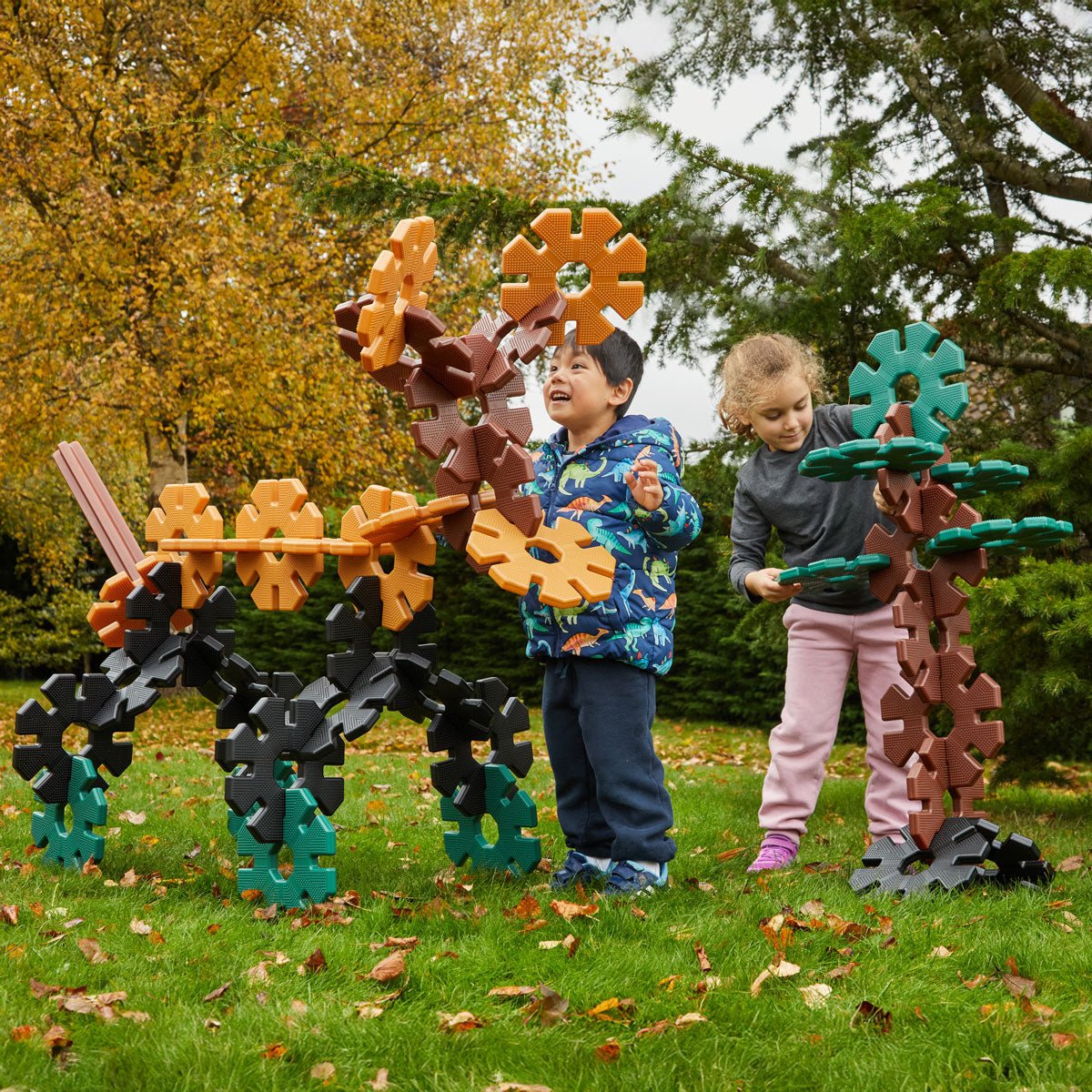 Polydron - Polydron - Octoplay reuzen bouwset Natural (42st) - Playlaan