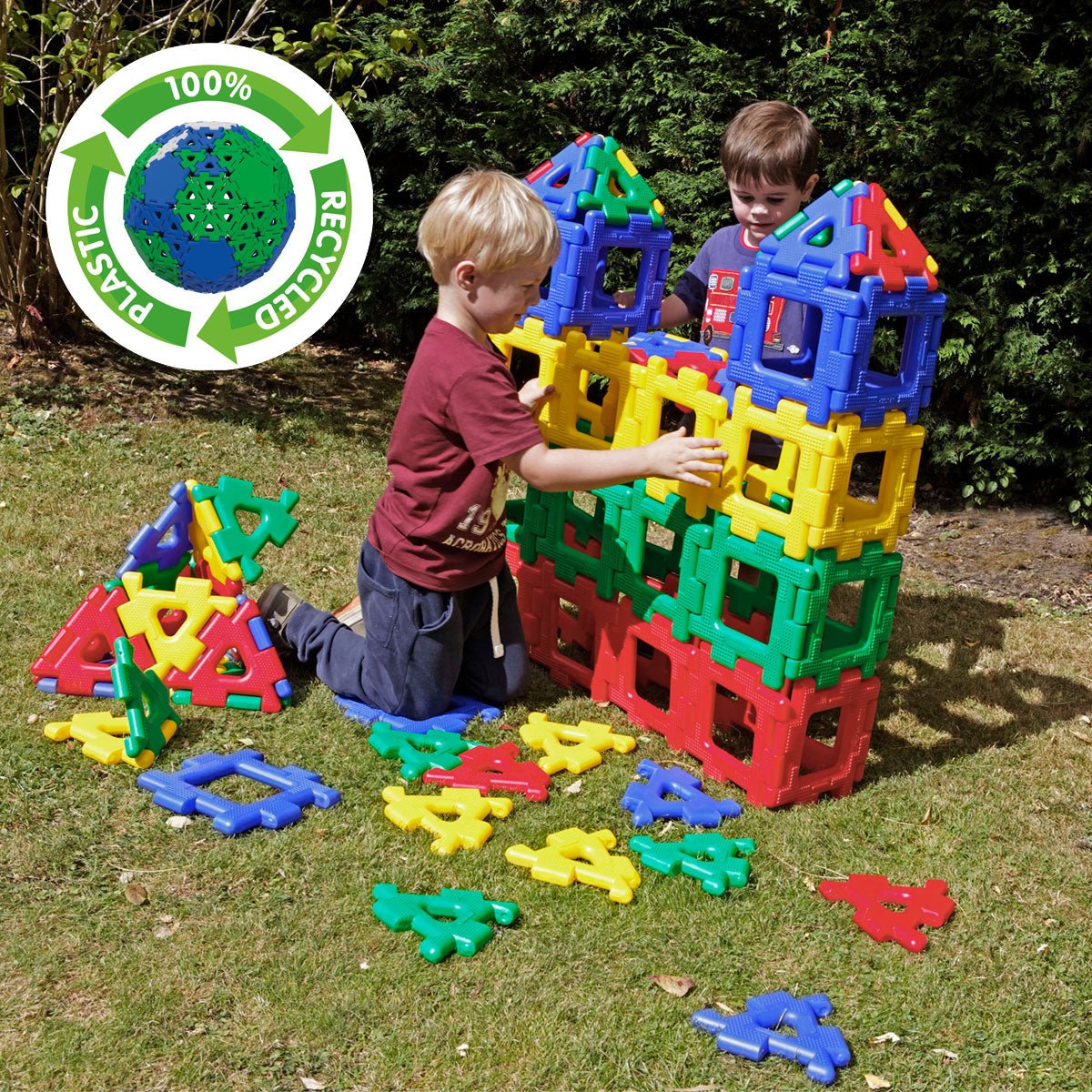 Polydron - Polydron - Reuzen constructieset klassenset (80st) - Playlaan