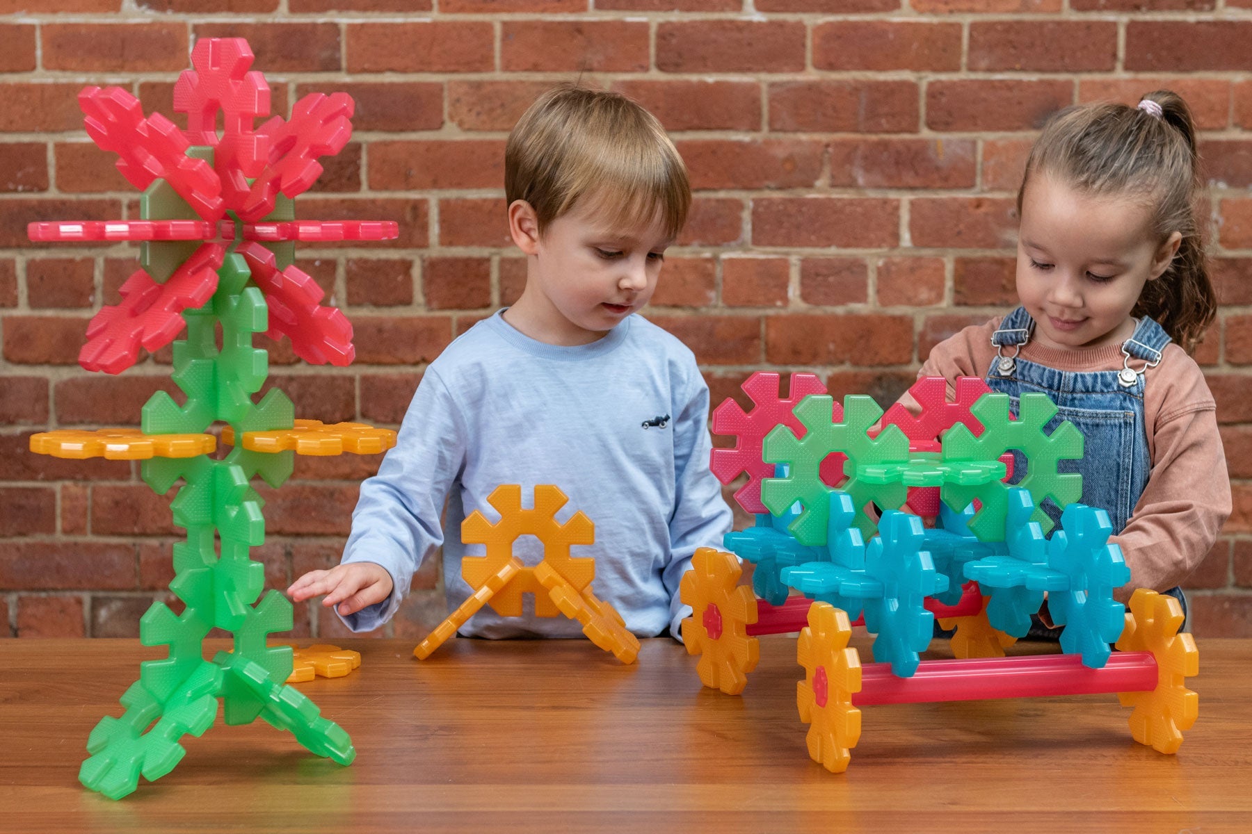 Polydron - Polydron - Transparante Octoplay bouwset klassenset (42st) - Playlaan