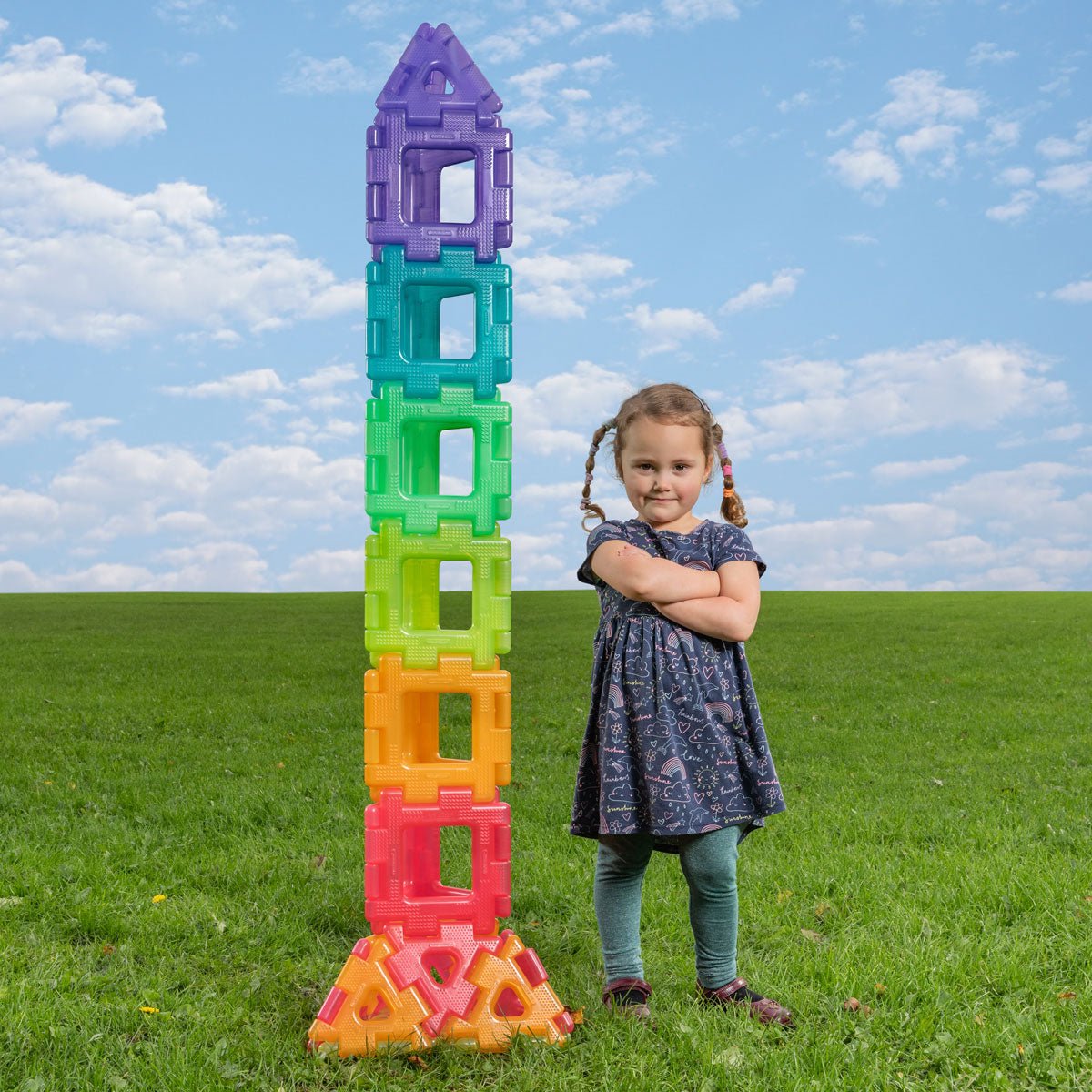 Polydron - Polydron - Transparante reuzen bouwset (60st) - Playlaan