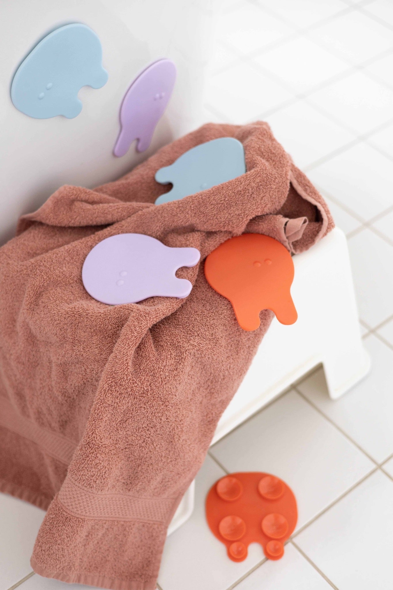 Quut - Quut - Badmatjes Grippi - Koraal/ Blauw 8 stuks - Playlaan