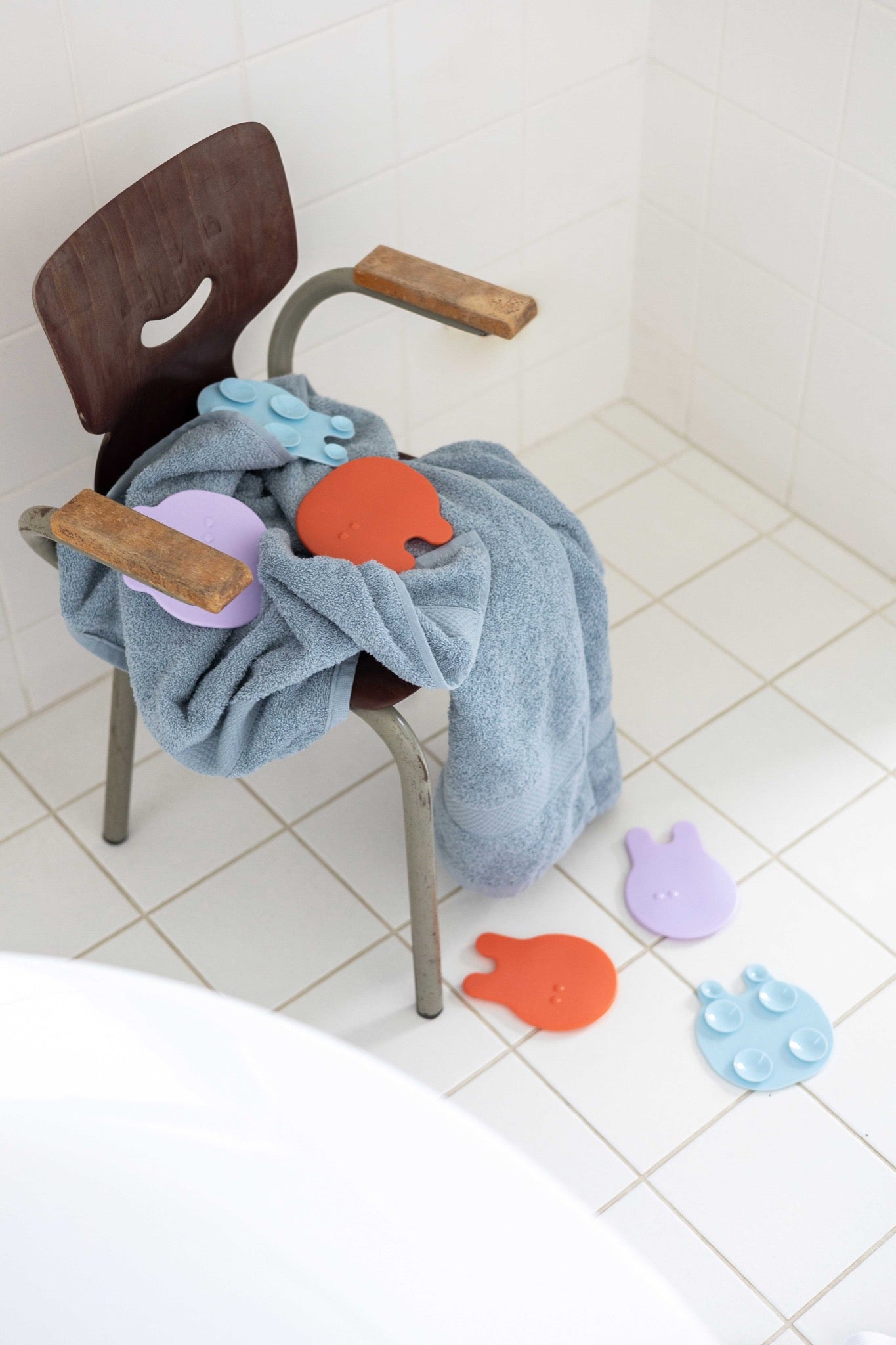 Quut - Quut - Badmatjes Grippi - Koraal/ Blauw 8 stuks - Playlaan