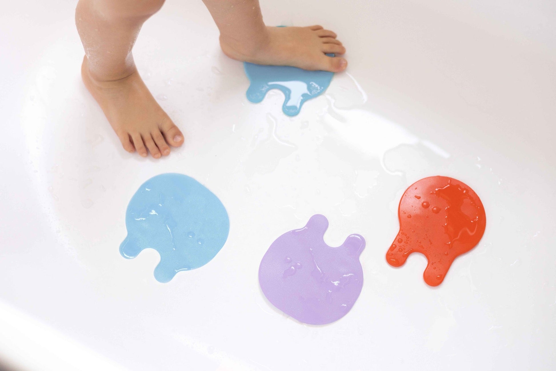 Quut - Quut - Badmatjes Grippi - Koraal/ Blauw 8 stuks - Playlaan