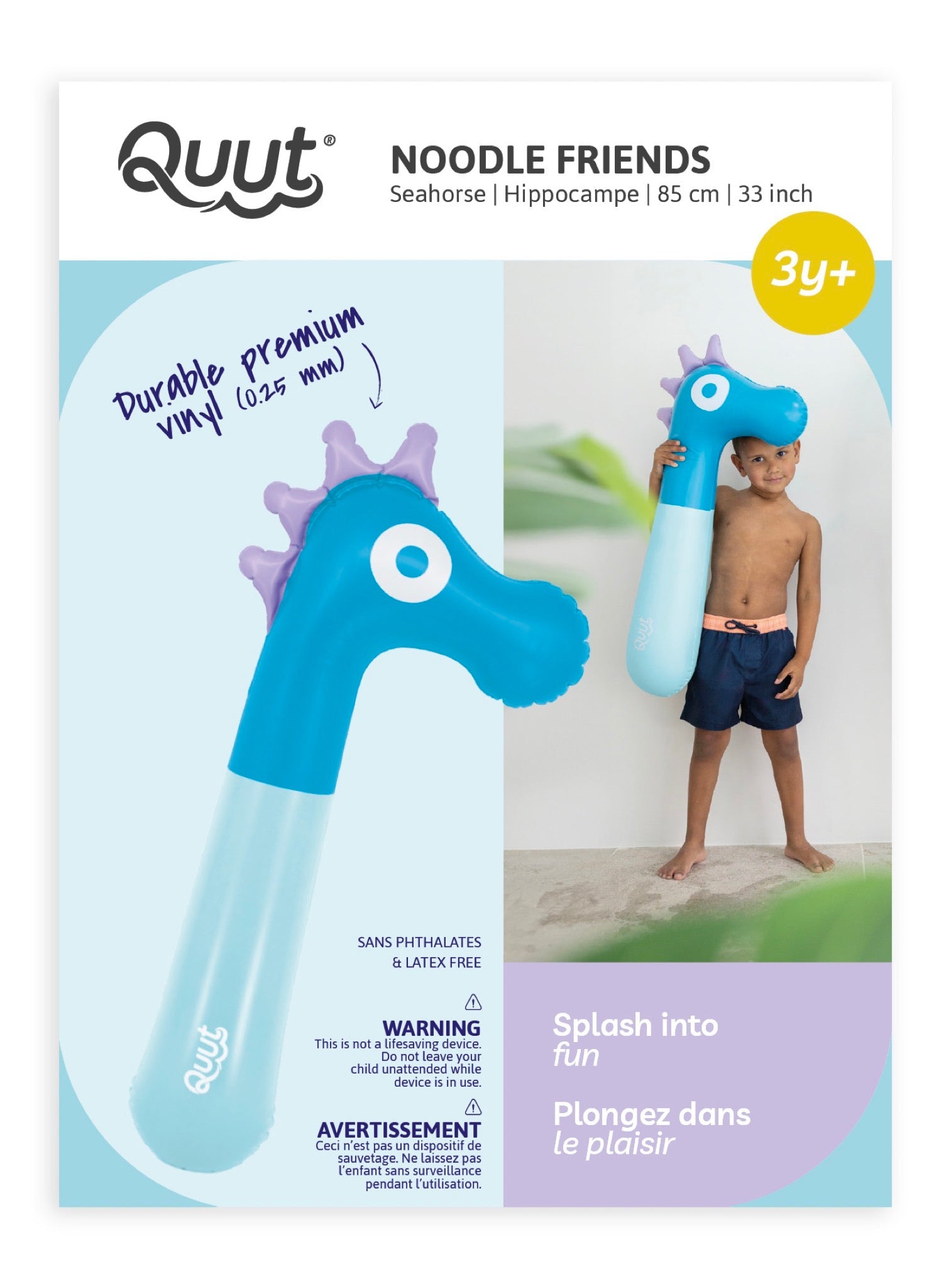 Quut - Quut - Opblaasbaar Zeepaardje Noodle Friends - Playlaan