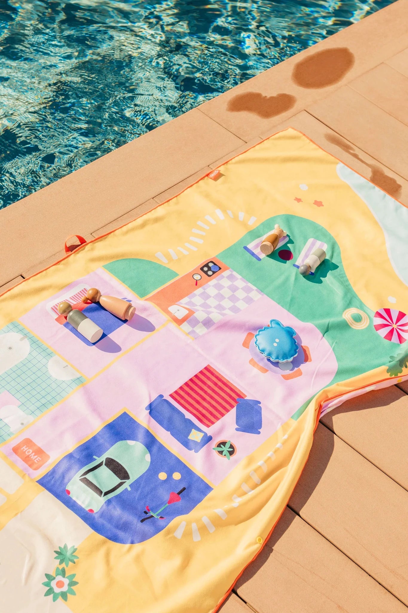 Quut - Quut - PlayTowel L (180 x 100cm) - Doll house - Playlaan