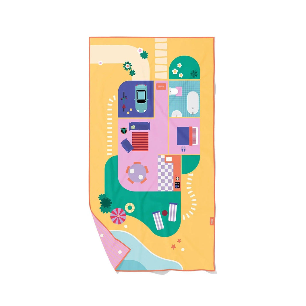 Quut - Quut - PlayTowel L (180 x 100cm) - Doll house - Playlaan