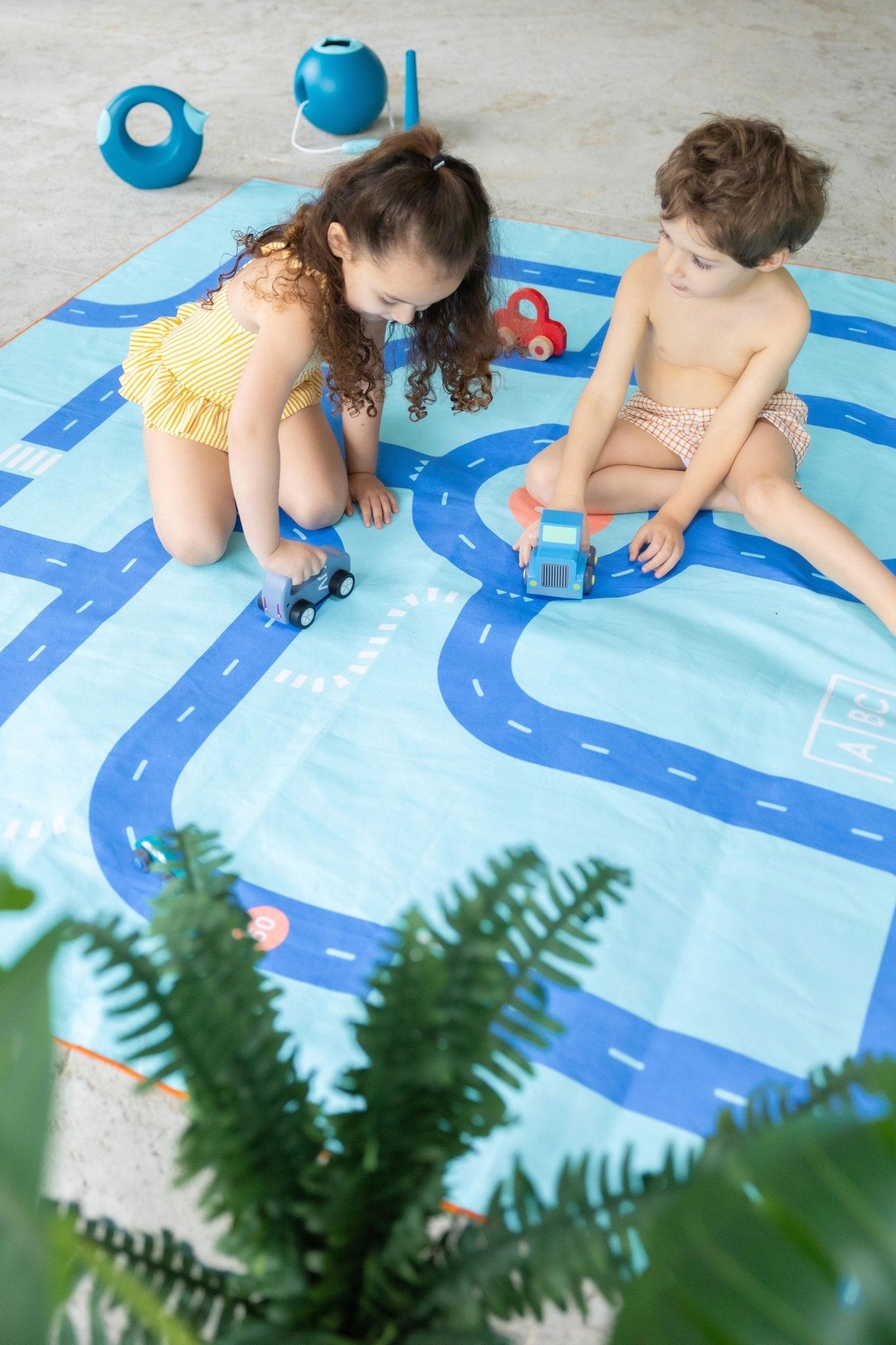 Quut - Quut - Speelhanddoek (180 x 180cm) - Road - Playlaan