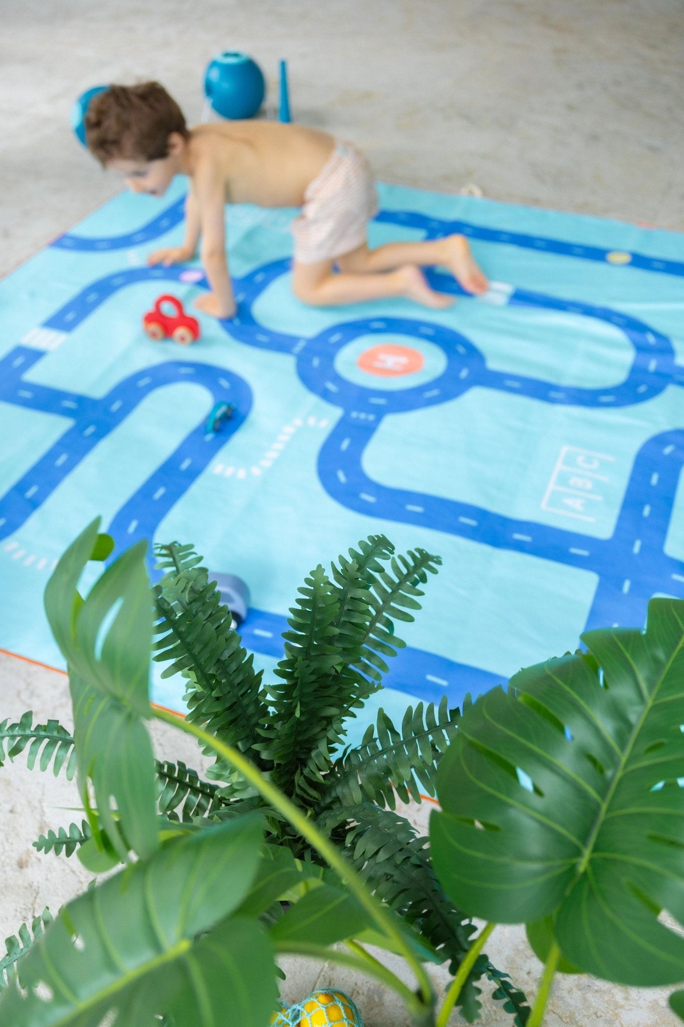 Quut - Quut - Speelhanddoek (180 x 180cm) - Road - Playlaan