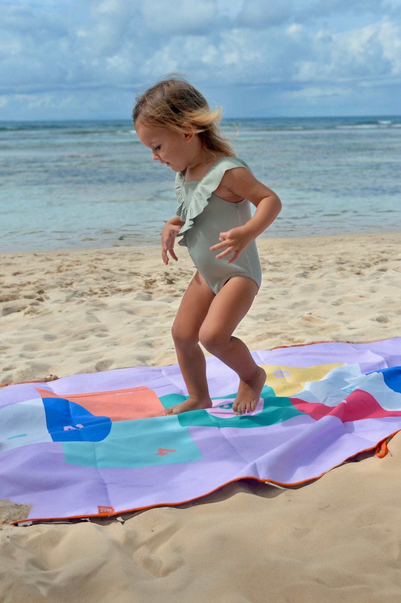 Quut - Quut - Strandlaken Speelhanddoek L (180 x 100cm) - Hinkelspel - Playlaan