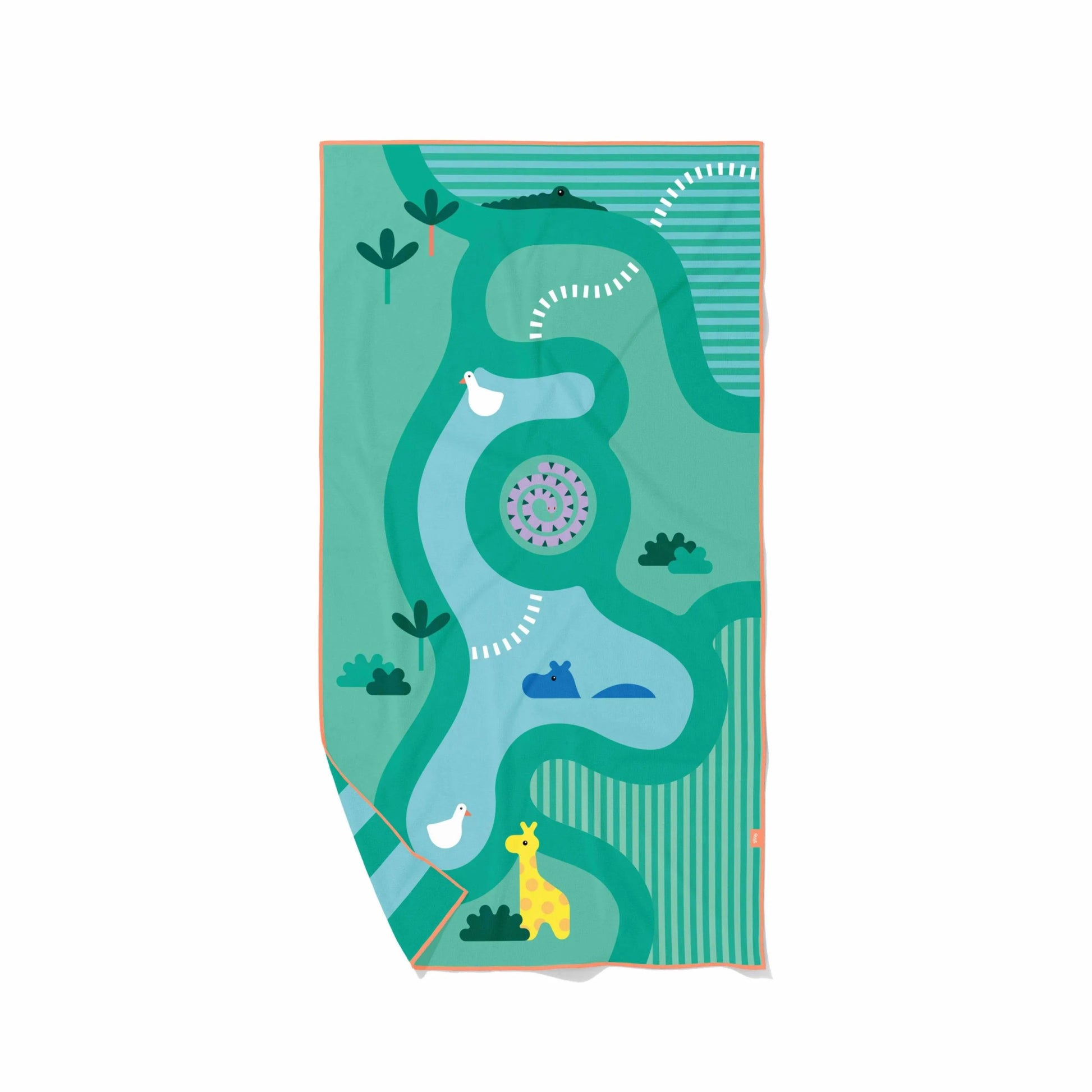 Quut - Quut - Strandlaken Speelhanddoek L (180 x 100cm) - Safari - Playlaan