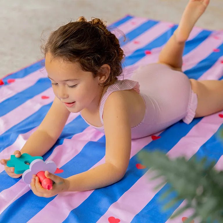 Quut - Quut - Strandlaken Speelhanddoek L (180 x 100cm) - Vuurtoren - Playlaan