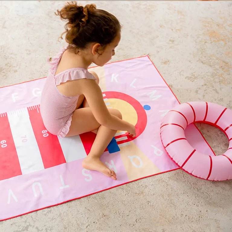 Quut - Quut - Strandlaken Speelhanddoek L (180 x 100cm) - Vuurtoren - Playlaan