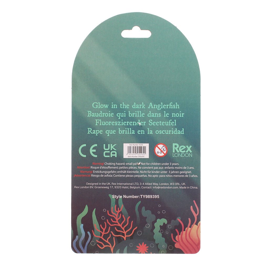 Rex London - Glow in the dark squishy toy - Angler fish - Playlaan