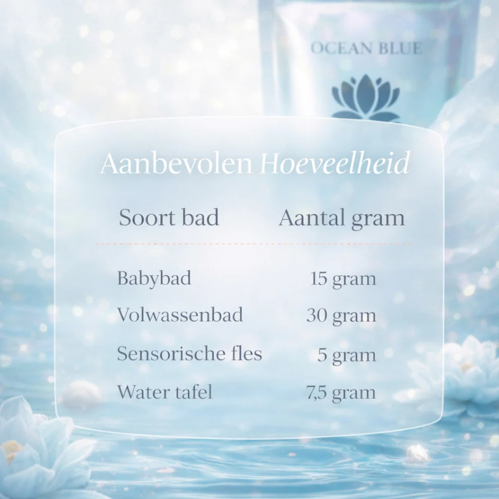 Sensus Lotus - Magische badpoeder - Ocean Blue 60g